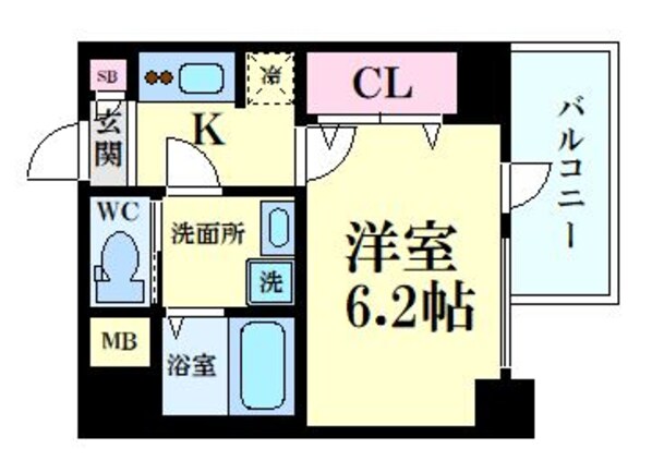 S-RESIDENCE新大阪Rishの物件間取画像